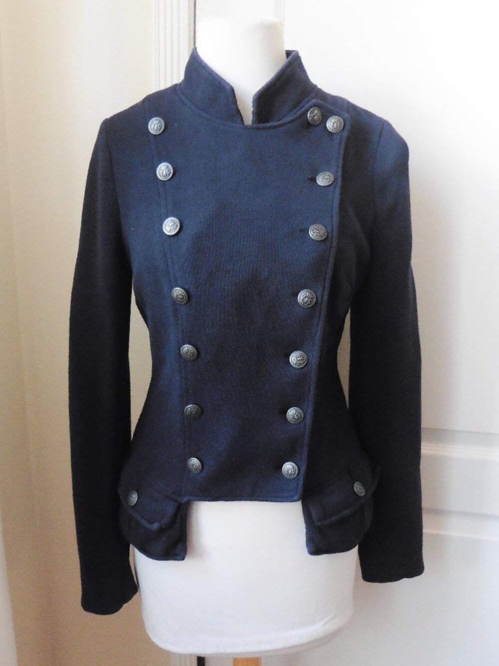 We the Free People Majorette Military Style Knit Jacket Size 8